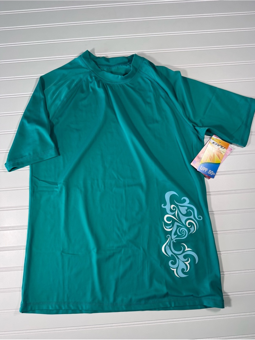 Kanu Surf Teal Short Sleeve UPF:Large